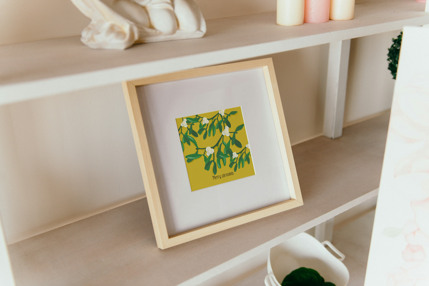 Mistletoe Chistmas Greetings Card