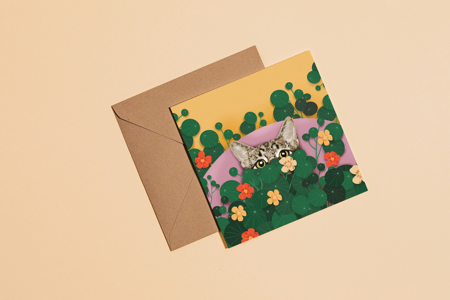 Cat Greetings Card