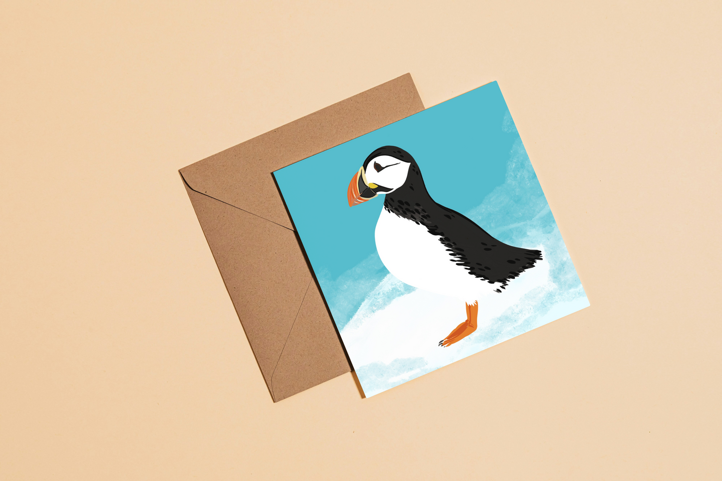 Puffin Greetings Card