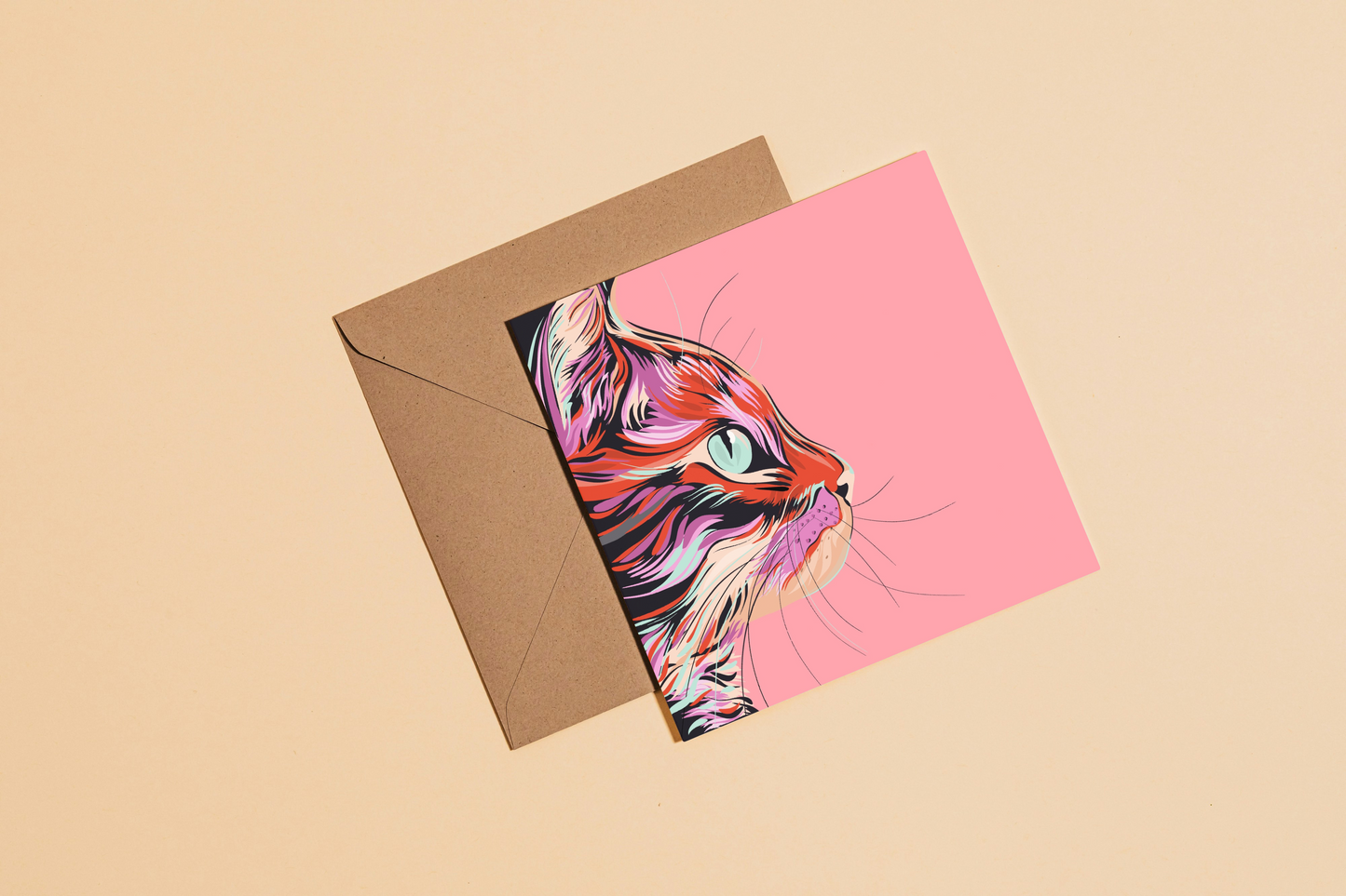 Cat Greetings Card