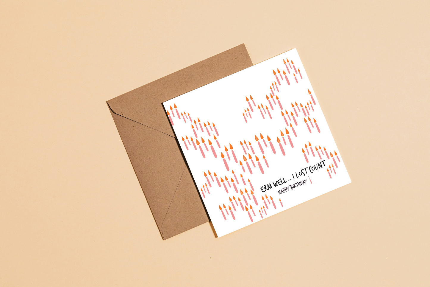 Lost Count Birthday Greetings Card