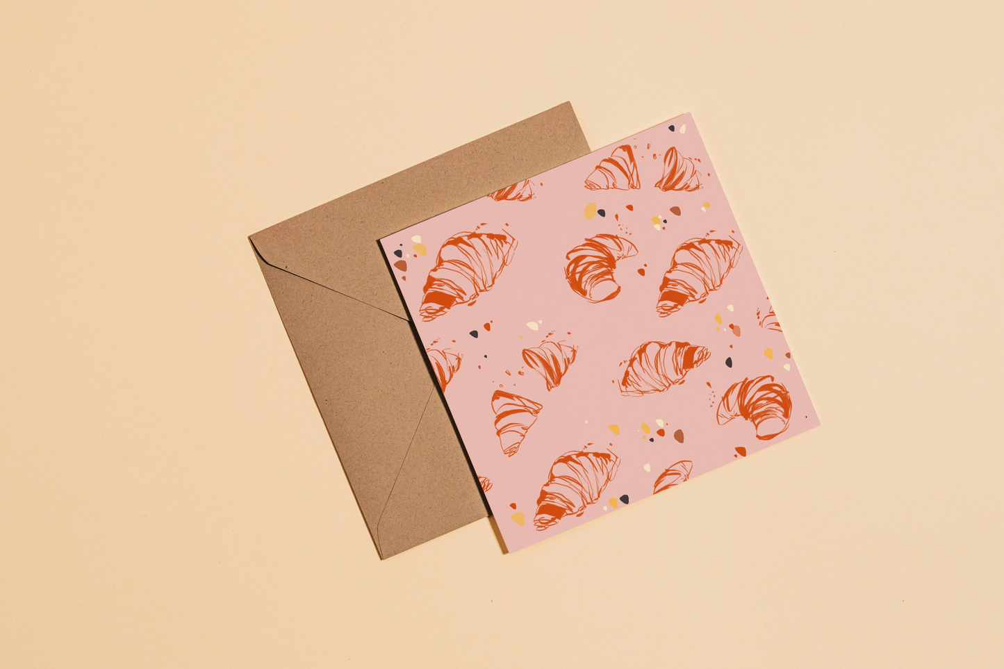 croissant Greetings Card