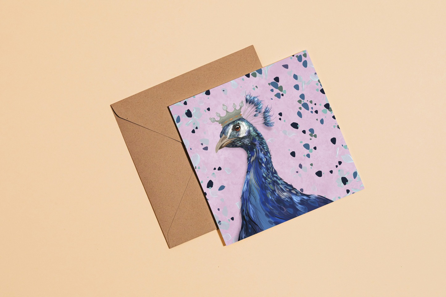 Peacock Greetings Card