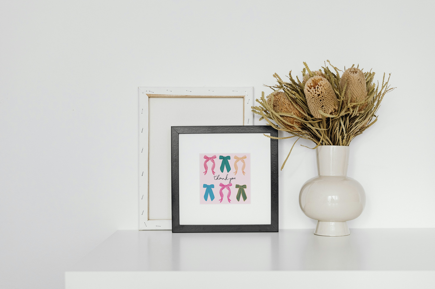 Bow Thank you Greetings Card