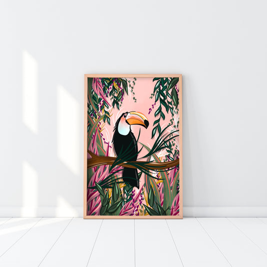 TROPICAL TOUCAN FINE ART PRINT