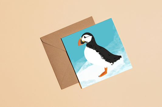 Puffin Greetings Card