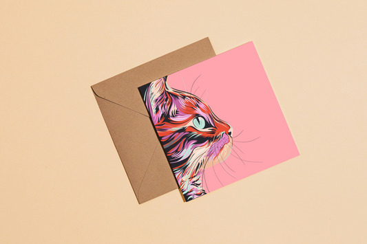 Cat Greetings Card