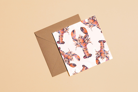 Lobster Greetings Card