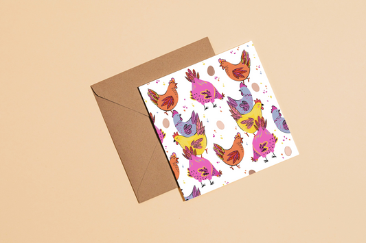 Hen Greetings Card
