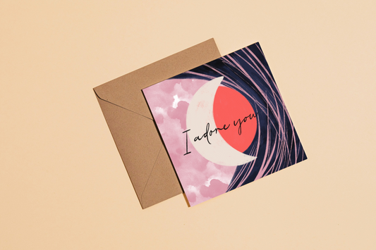 I adore you Greetings Card
