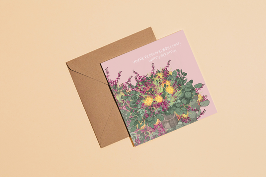 Blooming Brilliant Birthday Greetings Card