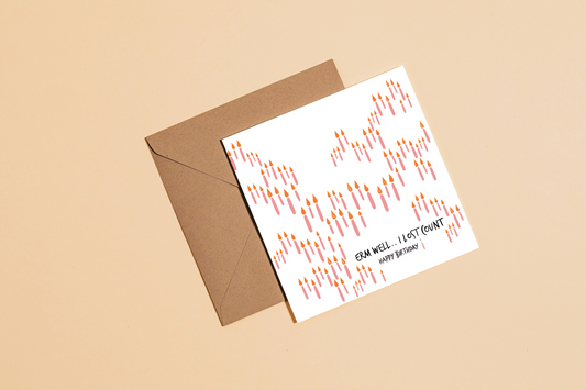 Lost Count Birthday Greetings Card
