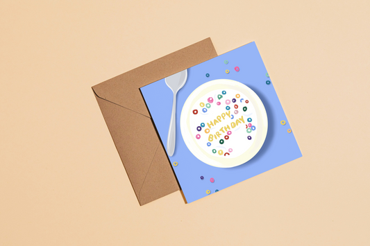 Cereal Birthday Greetings Card