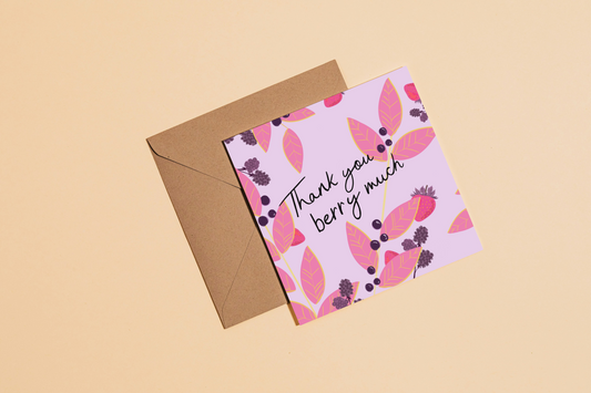 Thank you Berry Much Greetings Card