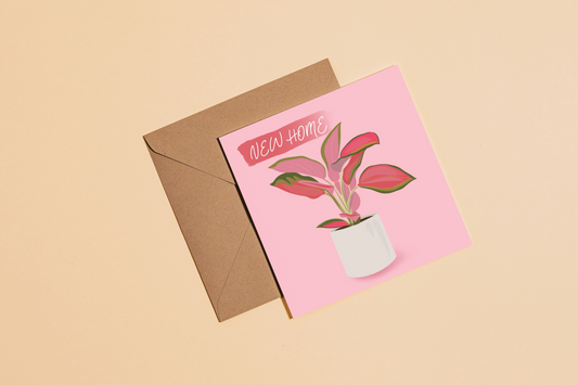 Plant New Home Greetings Card