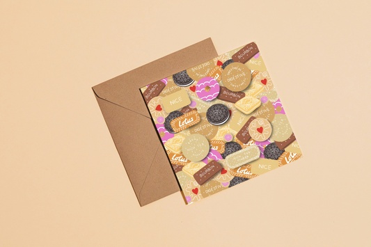 Biscuits Greetings Card