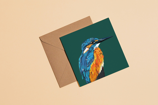 Kingfisher Greetings Card