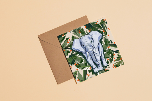 Elephant Greetings Card