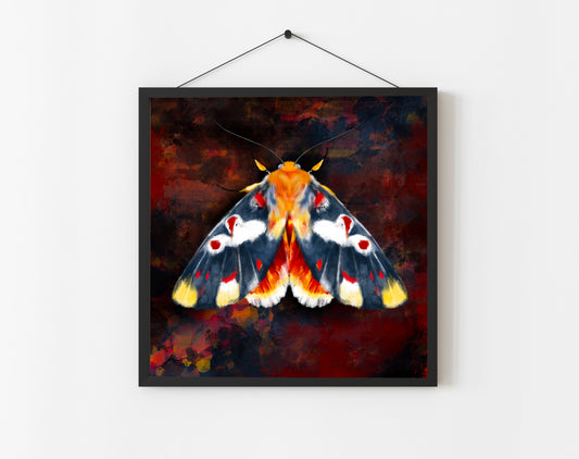 NAVY MOTH FINE ART PRINT