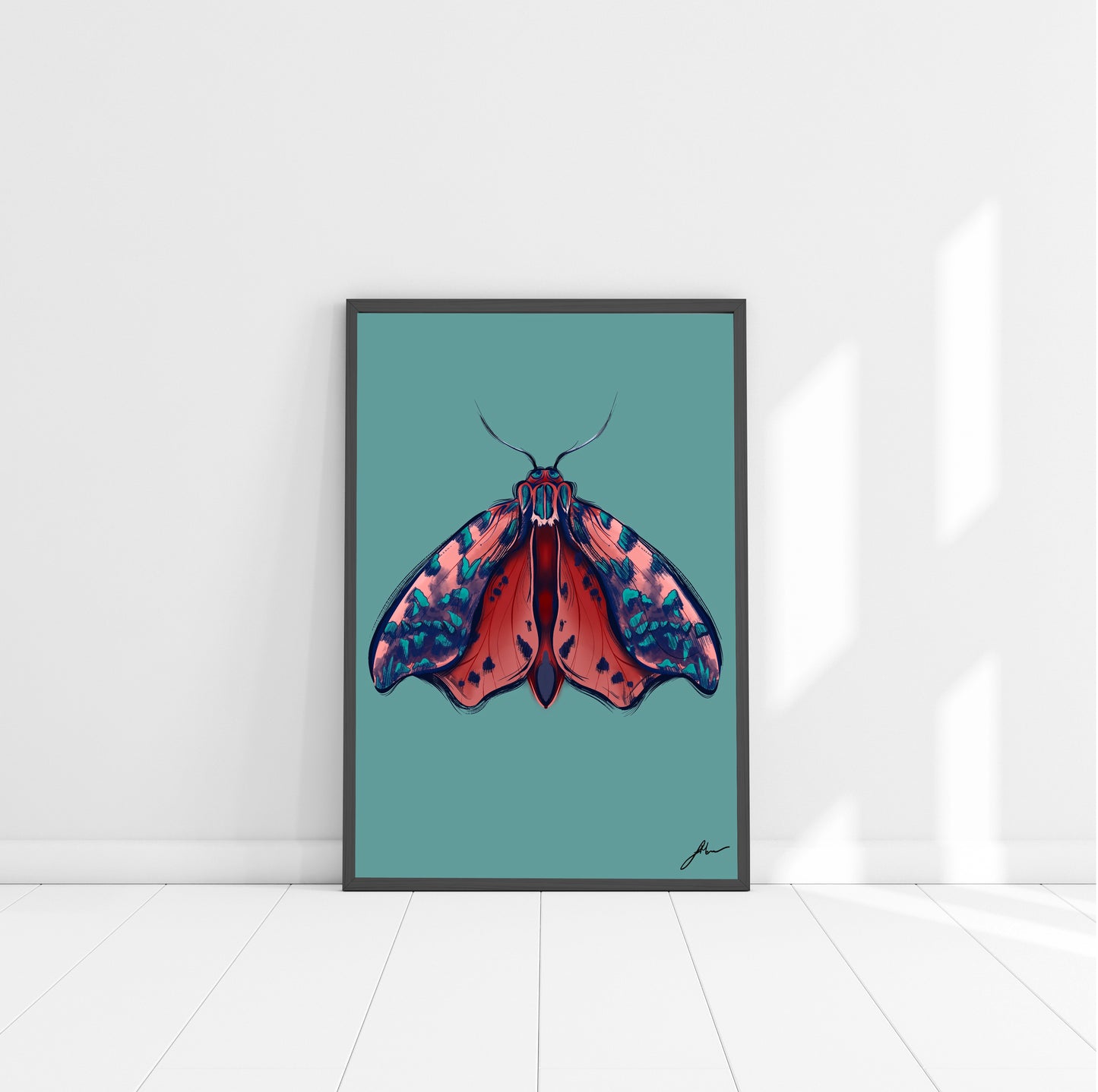 CORAL MOTH FINE ART PRINT